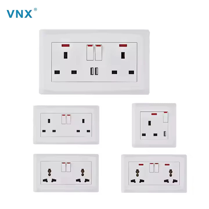 Wall sockets and switches