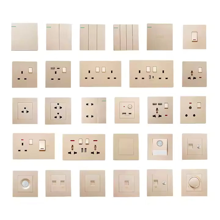 Wall sockets and switches