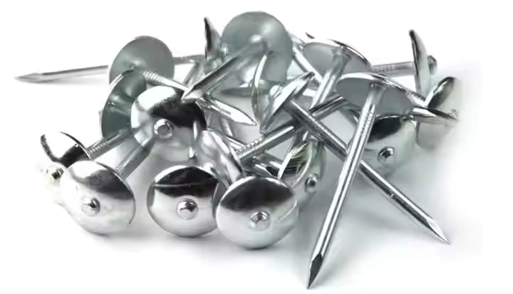 Roofing nails and washers